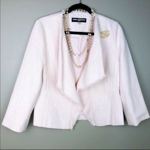 Karl Lagerfeld/Chanel Type Pink Tweed Blazer